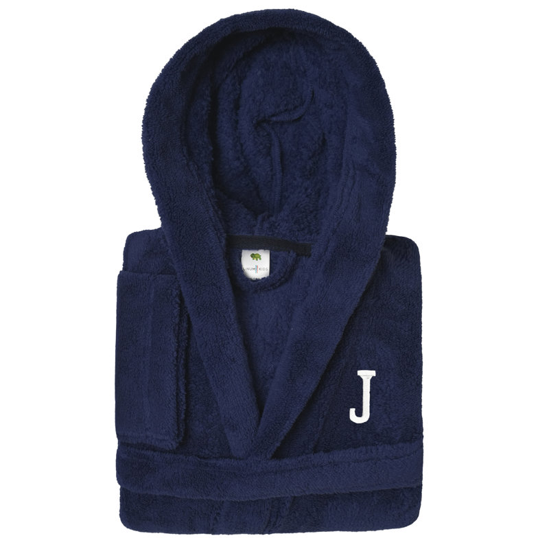 Peignoir à capuche double 100% polyester personnalisé, M, J