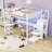 Full Loft Bed with Desk, Wardrobe, USB Charging Station, and LED Lighting
