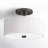 Flaire Fabric Semi Flush Mount-535900988-535900991