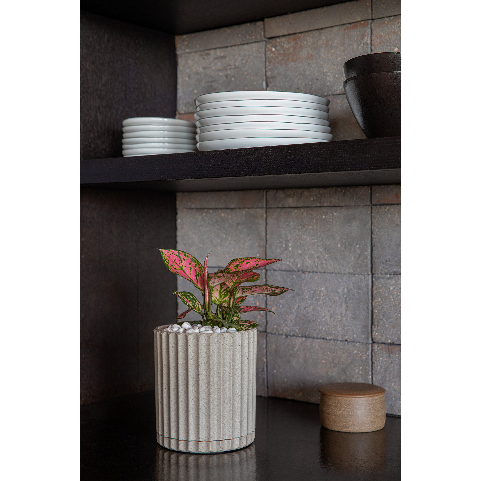 Veradek Demi Series 6" Planter, Sand, 1