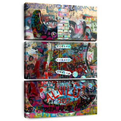 Abarca Stratocaster Guitar Heavy Graffiti