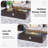 Dzmitry 56-Inch Rectangular Iron Propane Outdoor Fire Pit Table with Tank Cover, Lid, Rain Cover and Wind Guard-788786755