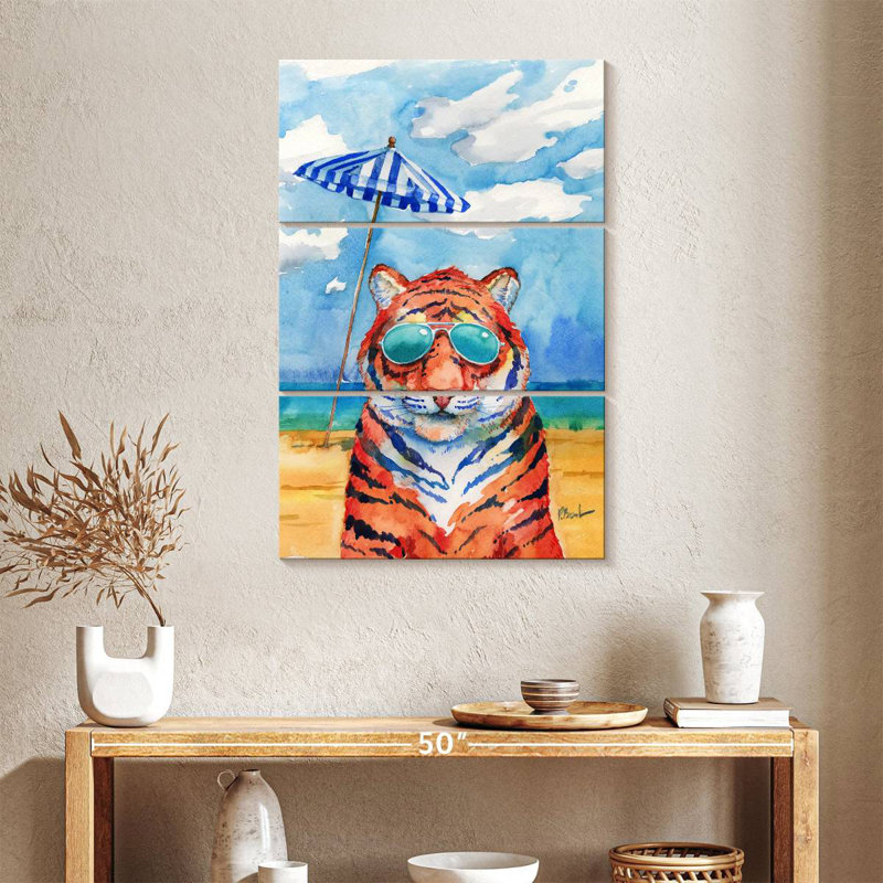 Abat-jour Ketti Tiger, H 38 po x l 24 po