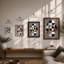 Interlocking Geometry Geometric - Framed Print-223153888-223153893