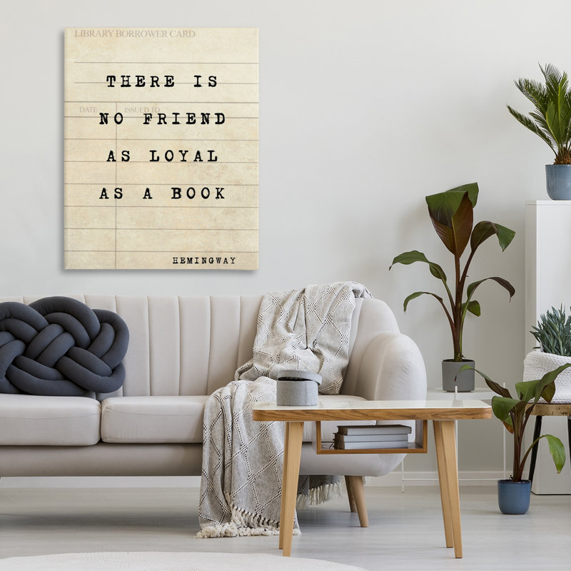 «No Friend As Loyal As A Book», toile par Julia Frost, H 30 po x l 24 po
