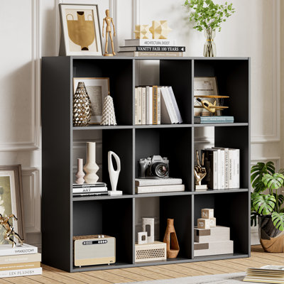 9-Cube Bookcase, Decorative Storage Shelf
