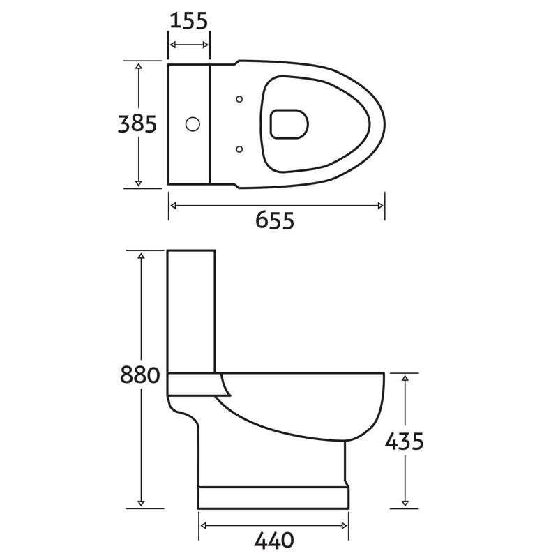 White Stone LPF Round Floor Mounted Kit (Seat Included)