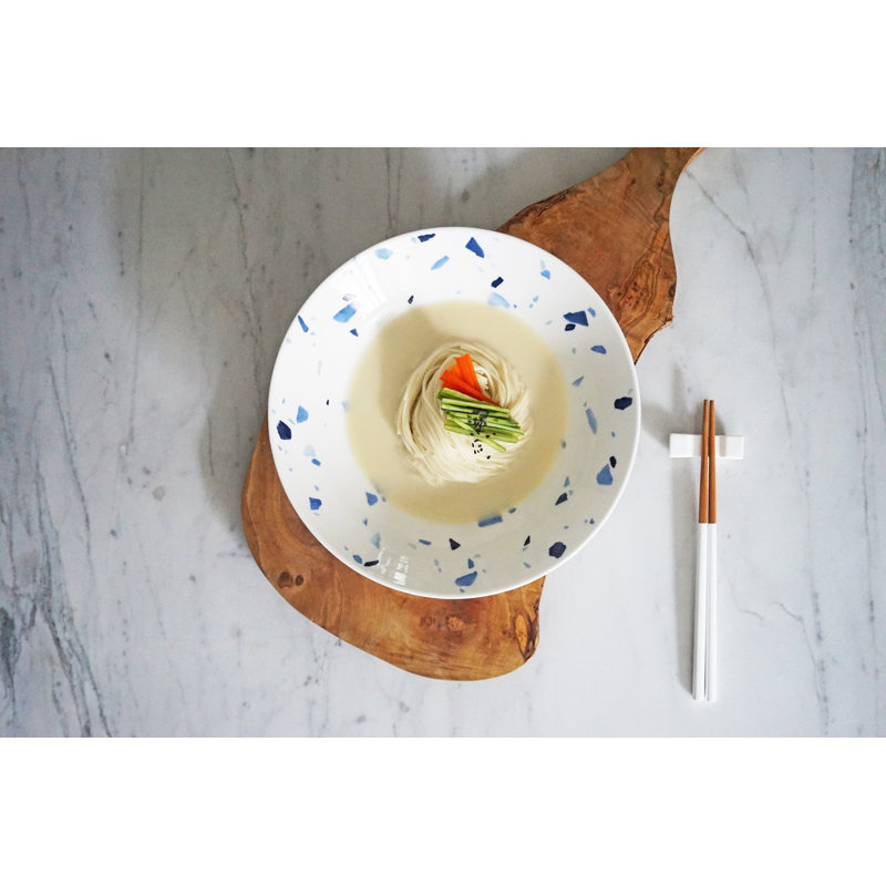 Terrazzo Azzurro Bone China Serving Bowl
