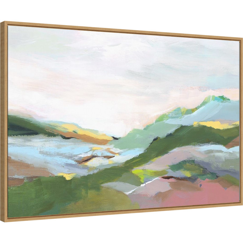 «Isabelle Z Highland Landscape I», reproduction encadrée sur toile par Isabelle Z, H 23 po x l 33 po x P 2 po
