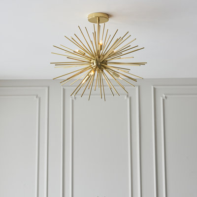Ashleigh 6-Light Semi Flush Wall Light