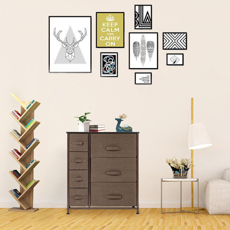 Ashariah 25'' W 7 - Drawer Dresser, Brown