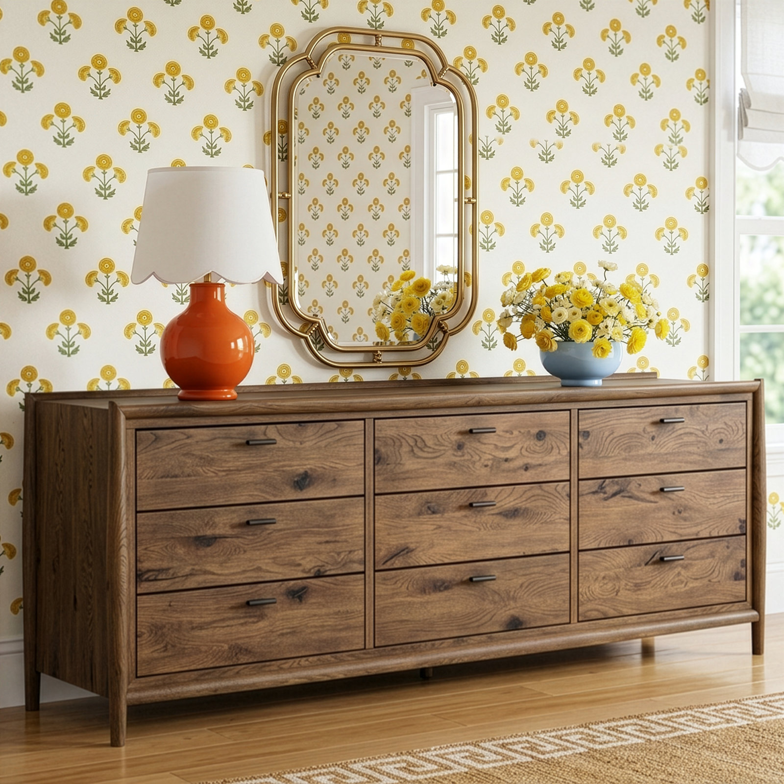 Melusina 6 - Drawer Dresser, Off-White