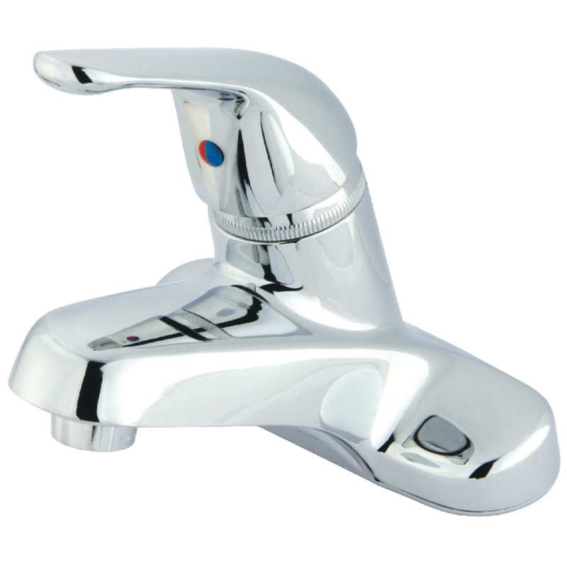 Kingston Brass Chatham Single-Handle 2-Hole Deck Mount 4" Centerset Bathroom Faucet, Polished Chrome