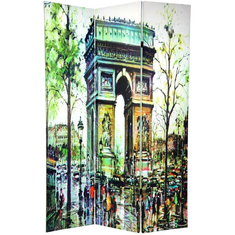 Paravent European Holiday, Aquarelle de Paris