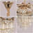 12-light Modern Tiered Crystal Chandelier With Bulbs