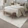 Tapis beige élégant et lavable à la machine