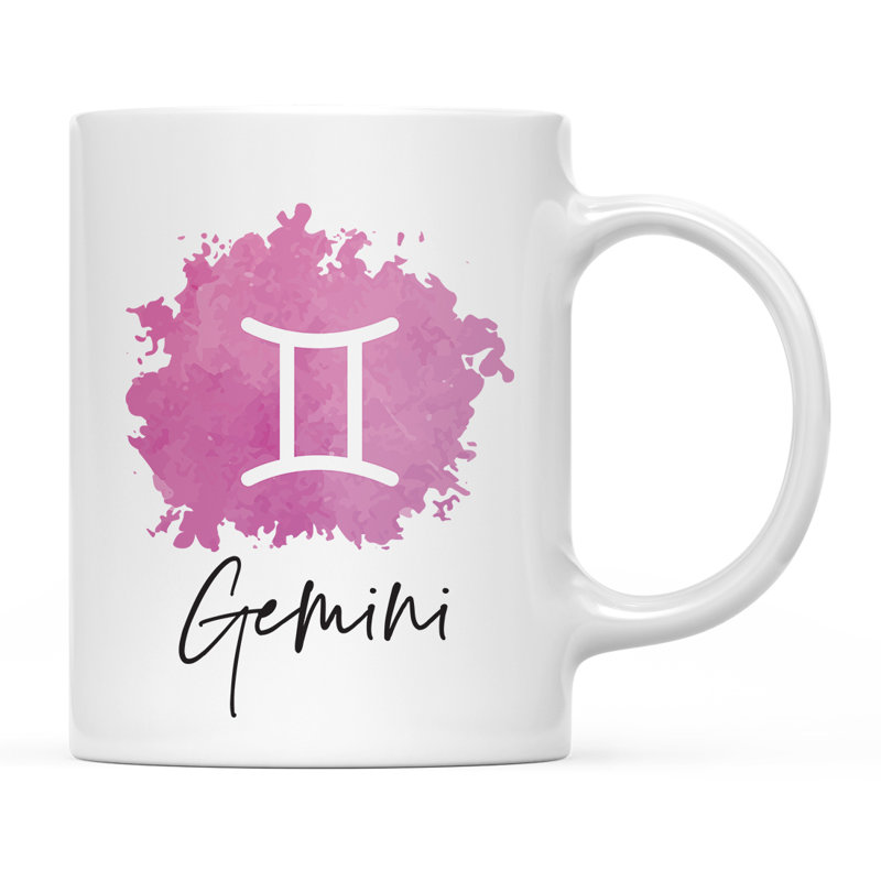 Tasse à café à symbole de signe Libra, Gémeaux