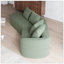 Canapé modulaire surdimensionné en chenille moderne avec sièges extra profonds et larges, siège courbé 4 places pour une vie confortable