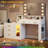 LED Makeup Dressing Table - with 3 Drawers + Dimmable Mirror, Modern Bedroom Vanity Desk-106498527