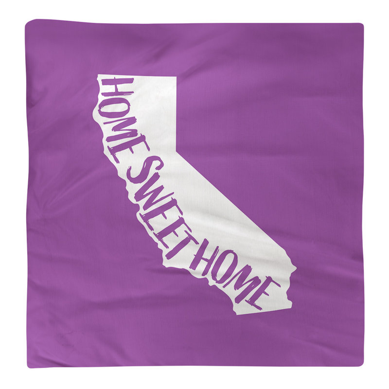 Cotton, Polyester Cities & Maps Square Napkin, Violet, 22" W x 22" D, Cotton