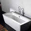 Robinet de baignoire autoportant en nickel brossé avec douche à main - Finition élégante de la baignoire pour salle de bain, fiable