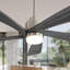 Ventilateur de plafond moderne de 52 pouces avec lumière DEL à intensité variable et 5 pales en bois massif avec moteur à courant continu réversible et télécommande-246906080-246906094