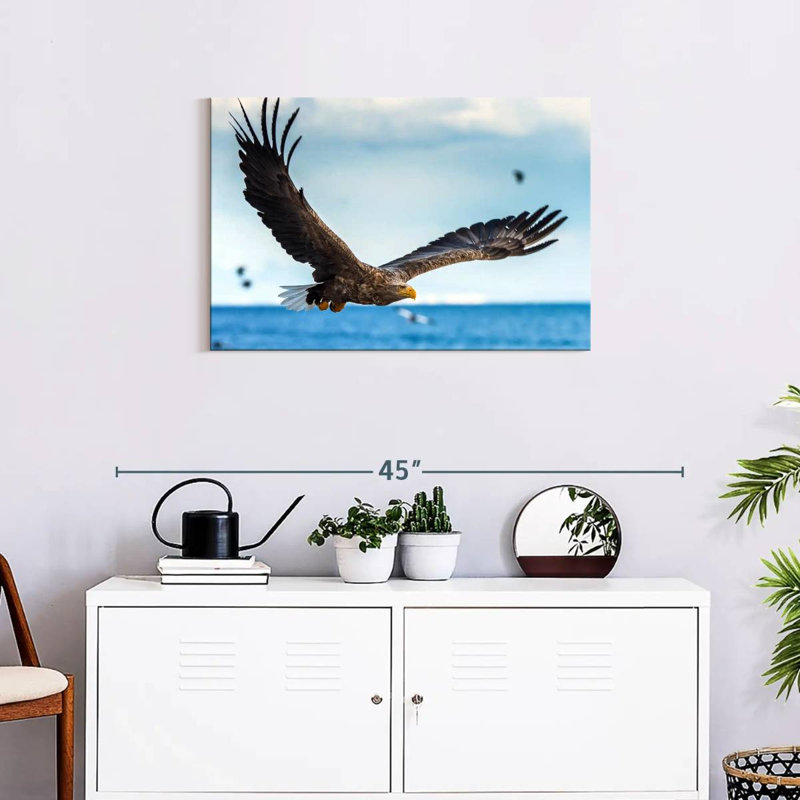Eagle In Flight, 20" H x 30" W