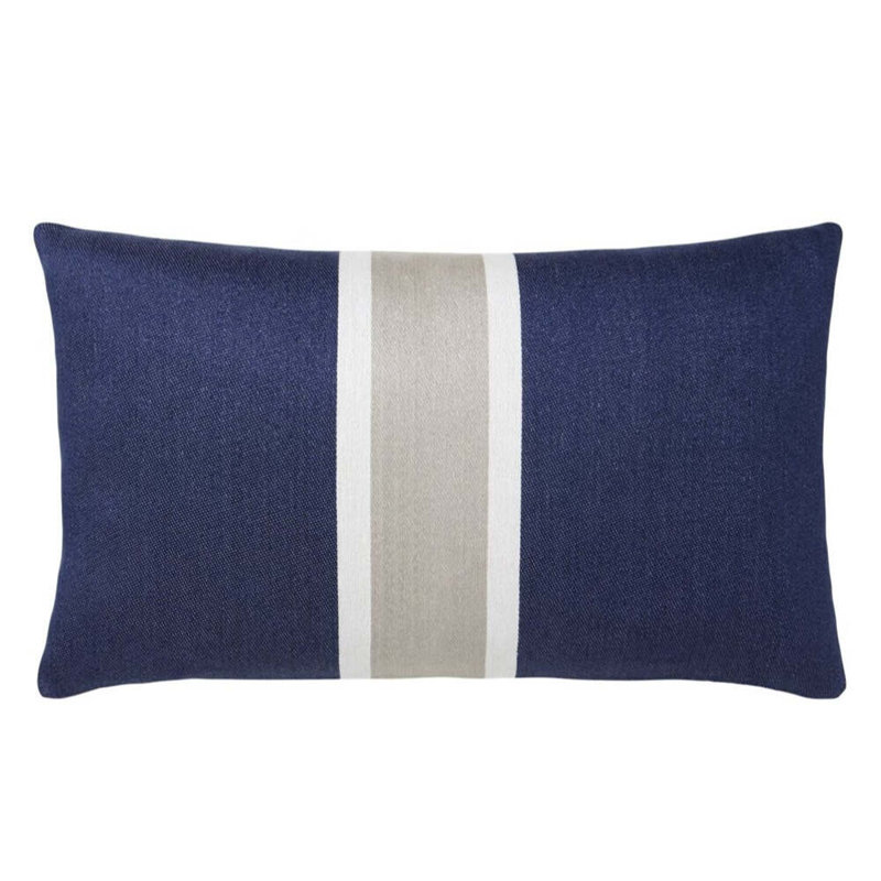Mar Linen Blend Lumbar Rectangular Pillow Cover