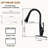 CASAINC 1.8 GPM Pull Down Kitchen Faucet with Deck Plate-93489044