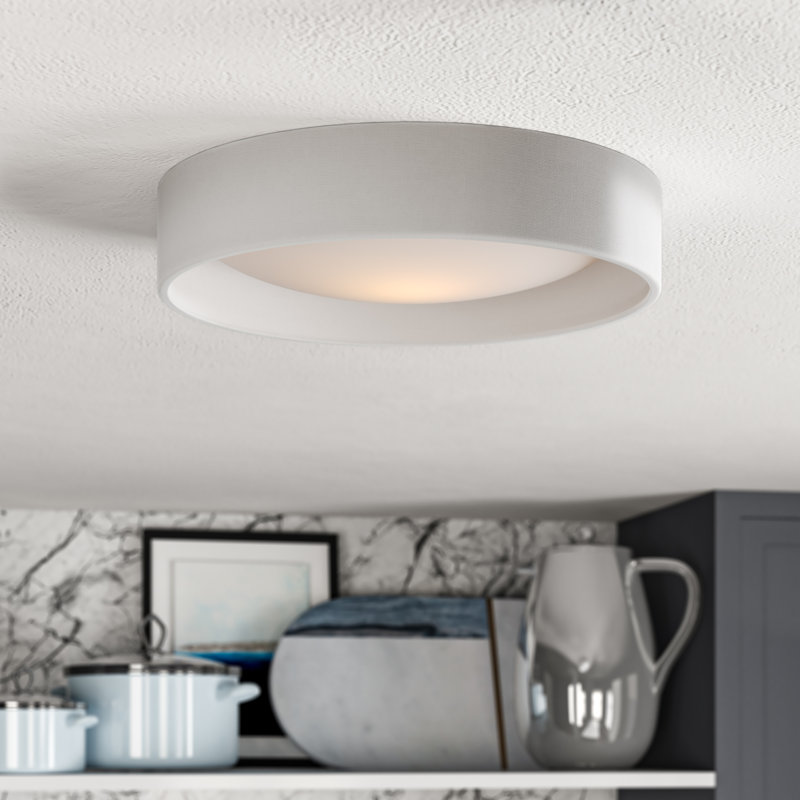 Jeannie LED Flush Mount, Eggshell