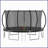 14FT Trampoline Pumpkin- Standard- Black