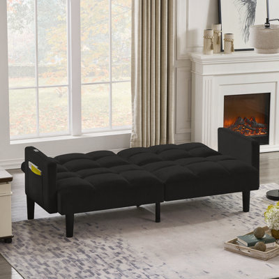 Velvet Futon Couch