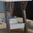 Modern White End Table
