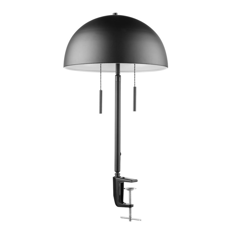 Lampe de bureau noire 18 po Luna