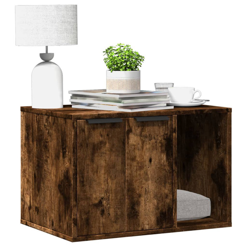 Engineered Wood Stocking Holder, Smoked Oak
