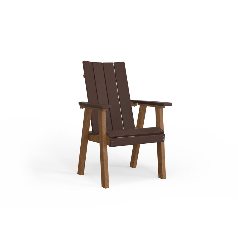 SOL Outdoor Dining Armchair, Antique Mahogany
