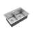 Elite Workstation 33'' L Double Bowl Stainless Steel Kitchen Sink