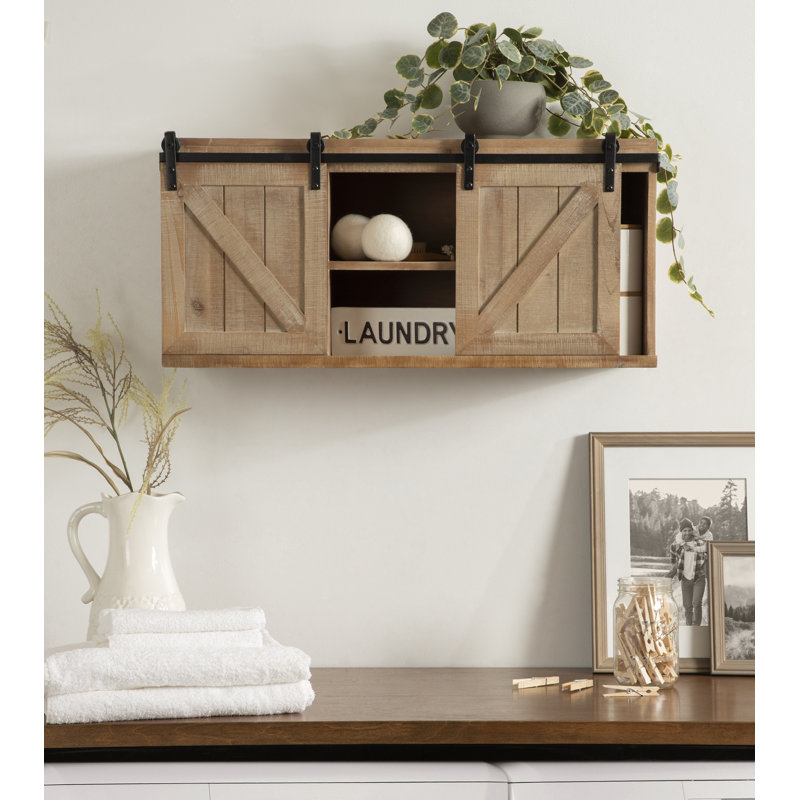 Enora Bathroom Cabinet, Rustic Brown
