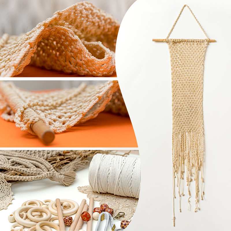 Beginner Macrame Kit with DIY Macrame Supplies & Ebook