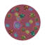 Succulents Floating Vegan Leather Round Pebble Placemat-815651044