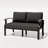 Mcknight 52'' Outdoor Aluminum Loveseat with Cushions, Ergonomic Armrests & Reinforced Frame for Extra Stability-927949778