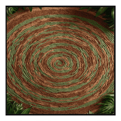 Machine Washable Nature Brown Area Rug