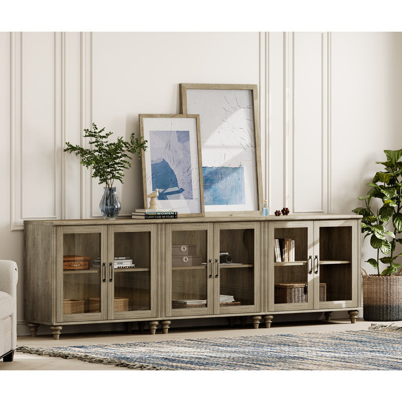 Aurya Accent Cabinet, Wash Gray