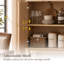 Buffet à arc cannelé de 120 cm de large avec tablette ajustable-712252291