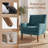 Ayran Upholstered Wingback Armchair with Solid Wood Legs (Set of 2)-1412174355