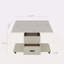 Table basse relevable moderne avec 4 tabourets pour le salon Table de salle à manger extensible 1 rangement caché + 2 tiroirs peu encombrants