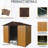 Long-Lasting 8Ft X 4Ft Metal Shed - Coffee For Outdoor Storage Purposes 8X4 Ft With Anchors Stability Patio-125090362
