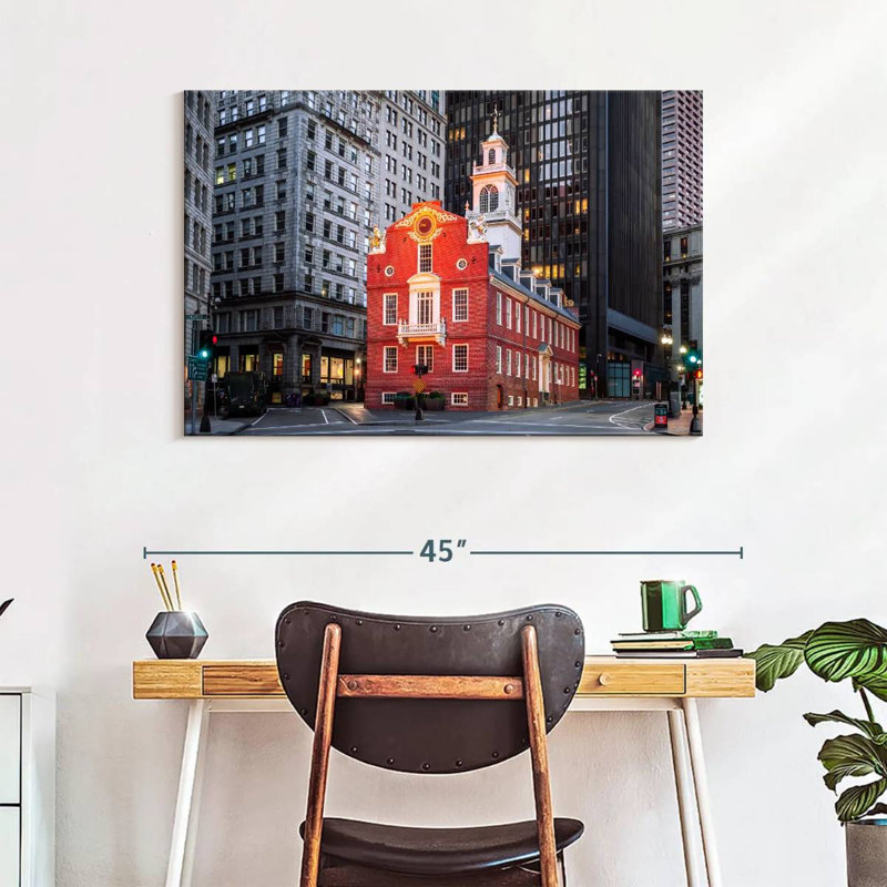 Lilie Old State House of Boston, H 26 po x l 39 po