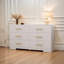 Commode de chambre à coucher avec 6 tiroirs de rangement-306770920