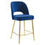 Tabouret de comptoir en velours gris anthracite Rouse Performance-1686687537-1686944930-1686944932